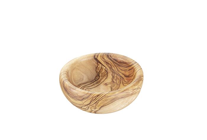 APS Bowl Olive Ø 10 cm – olijfhouten schaaltje voor olijven, dips en amuses in de bar