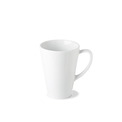 Benedikt Optimo wit beker 450 ml – grote porseleinen beker voor koffie en thee