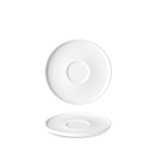 Benedikt Optimo wit schotel Ø 14 cm – porseleinen schotel voor espresso en koffie