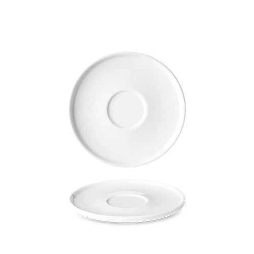 Benedikt Optimo wit schotel Ø 16 cm – porseleinen onderschotel voor de horeca