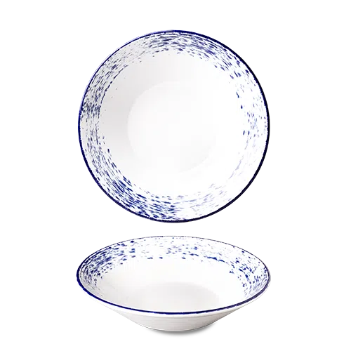 Benedikt Optimo pastabord diep blauw Ø 27 cm – gekleurd porseleinen pastabord voor de horeca