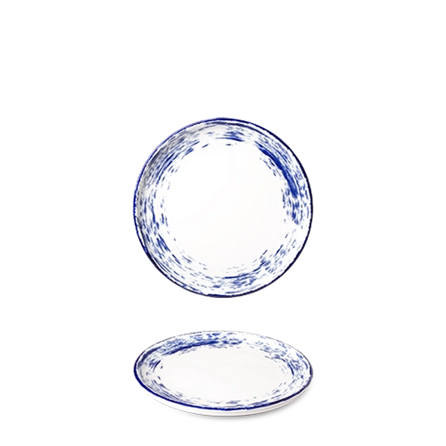 Benedikt Optimo plat bord blauw Ø 20 cm – blauw porseleinen bord voor de horeca
