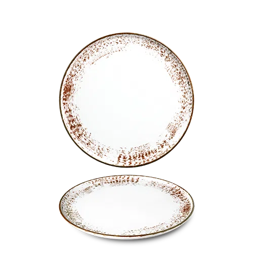 Benedikt Optimo plat bord bruin Ø 26 cm – bruin porseleinen dinerbord voor de horeca