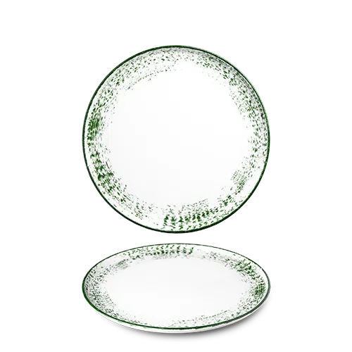 Benedikt Optimo plat bord groen Ø 26 cm – groen porseleinen dinerbord voor de horeca