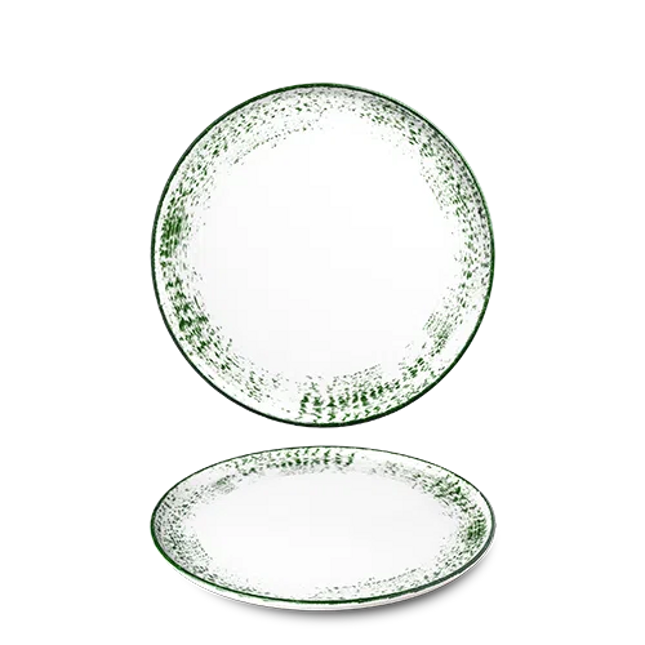 Benedikt Optimo plat bord groen Ø 26 cm – groen porseleinen dinerbord voor de horeca