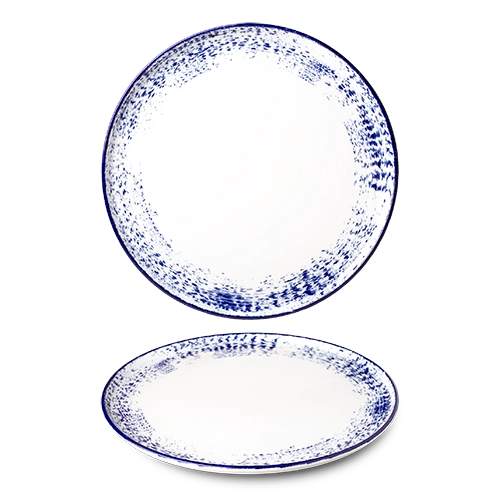 Benedikt Optimo plat bord blauw Ø 29 cm – blauw porseleinen serveerbord voor restaurants