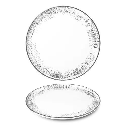 Benedikt Optimo plat bord grijs Ø 29 cm – grijs porseleinen serveerbord voor restaurants