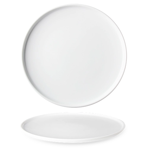 Benedikt Optimo wit plat bord Ø 33 cm – extra groot porseleinen serveerbord voor de horeca