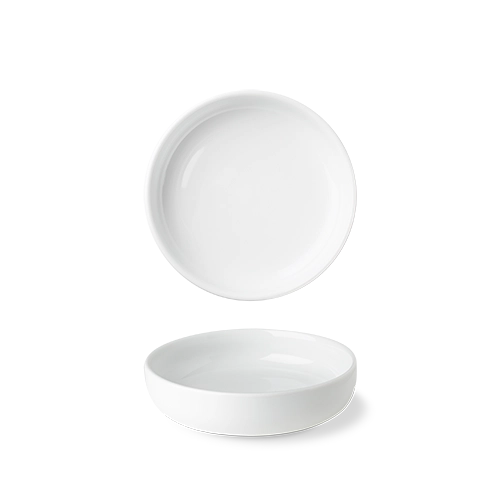Benedikt Optimo wit plat schaaltje Ø 13 cm – porseleinen schaaltje voor de horeca