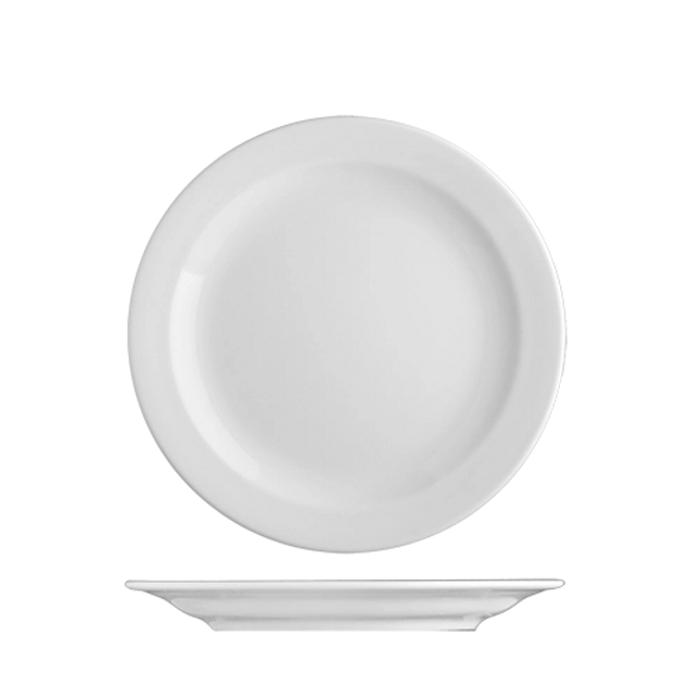 Benedikt Praha plat bord Ø 21 cm – porseleinen bord voor restaurants en cafés