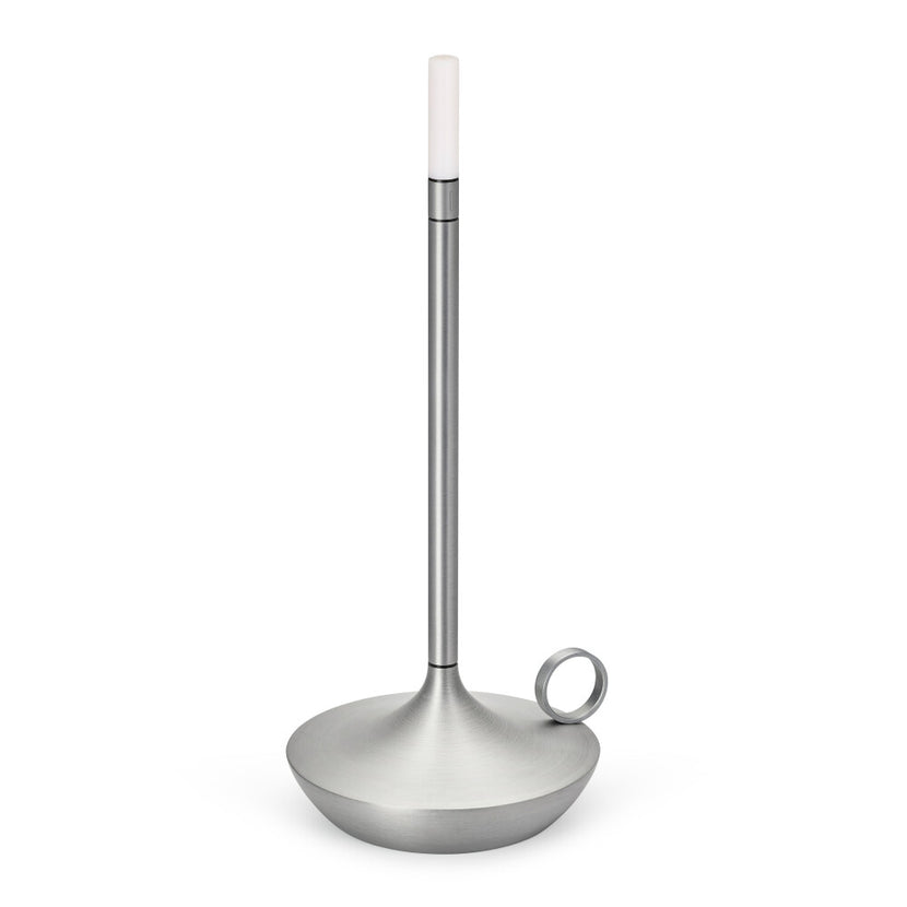 Wick PRO Aluminium tafellamp – aluminium sfeerlamp op accu voor restaurant