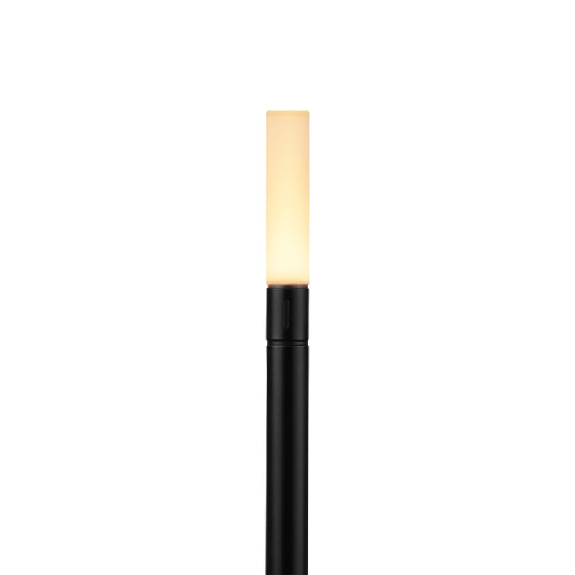 Wick PRO Black – detail van de zwarte behuizing van de oplaadbare horecalamp