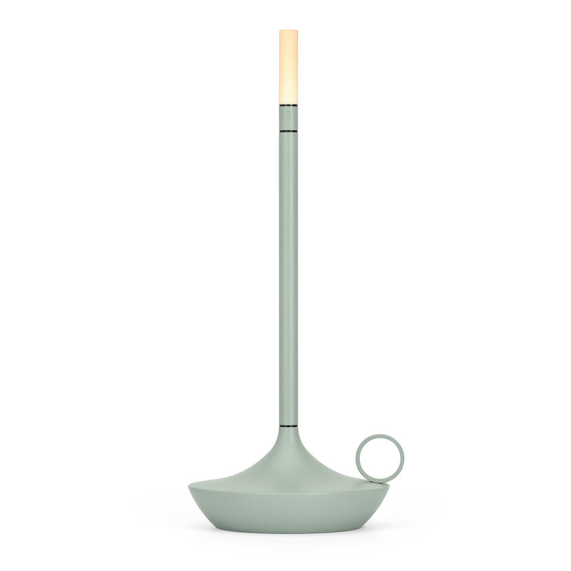 Wick PRO Sage Green – oplaadbare draadloze tafellamp in saliegroen voor de horeca