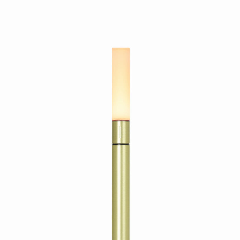 Wick S PRO Brass tafellamp – kleine messing sfeerlamp op accu voor horecatafels