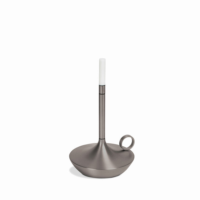 Wick S PRO Graphite – compacte oplaadbare tafellamp in grafiet voor restaurant en bar