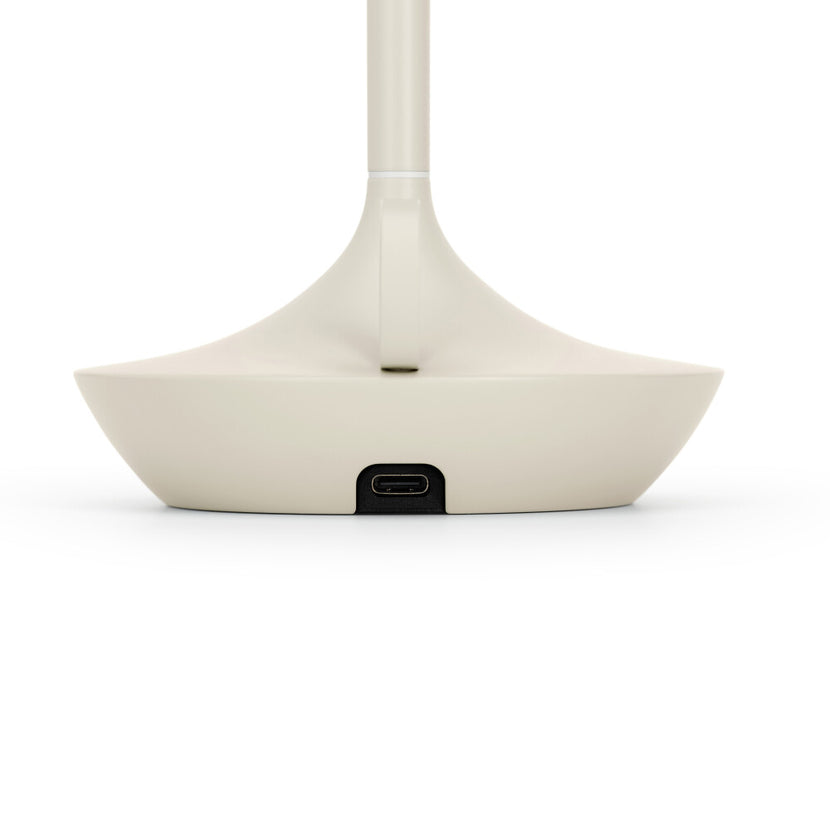 Wick S PRO Mist Gray – detail van de mistgrijze behuizing van de compacte lamp