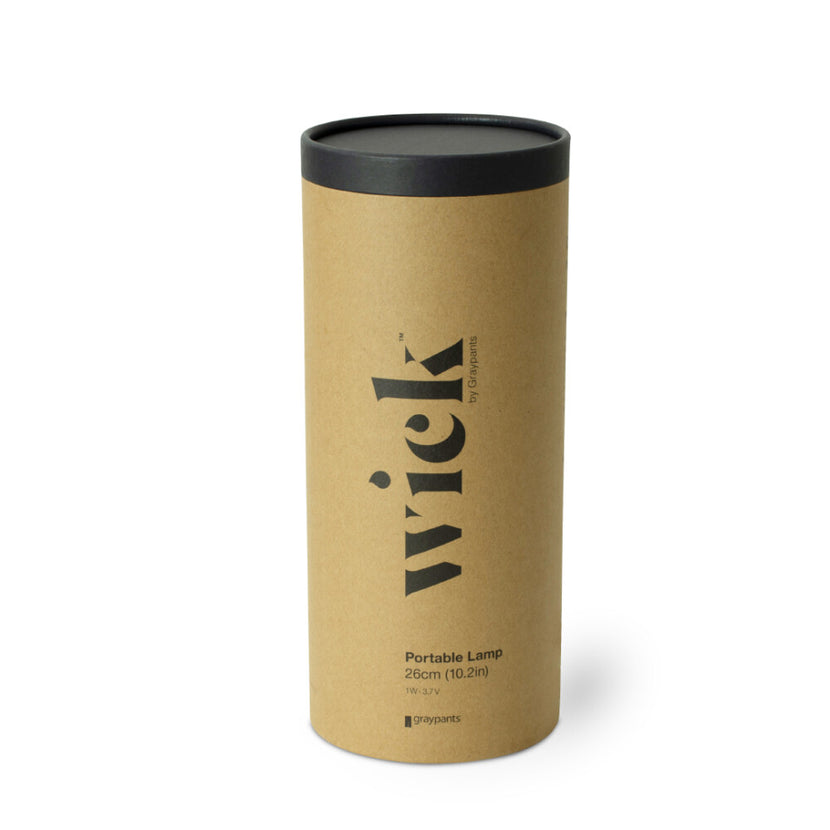 Wick PRO Mist Gray – oplaadbare tafellamp met oplaadstation voor de horeca