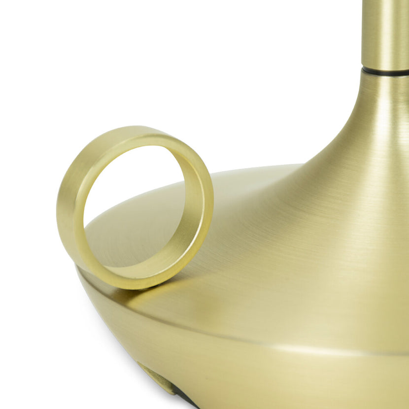Wick PRO Brass tafellamp – messing sfeerlamp op accu voor horecatafels