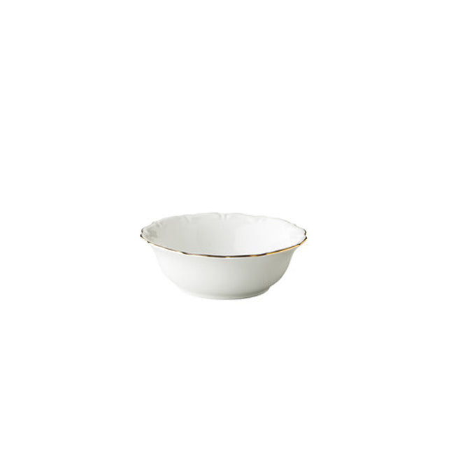Q Basic Maria Theresa kom goud 15 cm 450 ml – porseleinen schaal met gouden rand voor restaurants