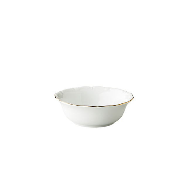 Q Basic Maria Theresa kom goud 17 cm 700 ml – porseleinen serveerkom met gouden rand voor de horeca