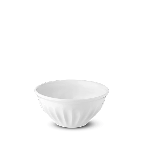 Benedikt Ribby rond schaaltje Ø 15 cm – geribbeld porseleinen schaaltje voor de horeca