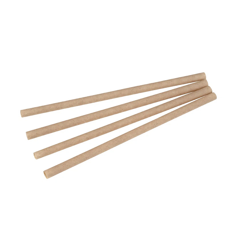 Equo suikerriet smoothierietjes 8 x 200 mm – composteerbare brede rietjes voor smoothies