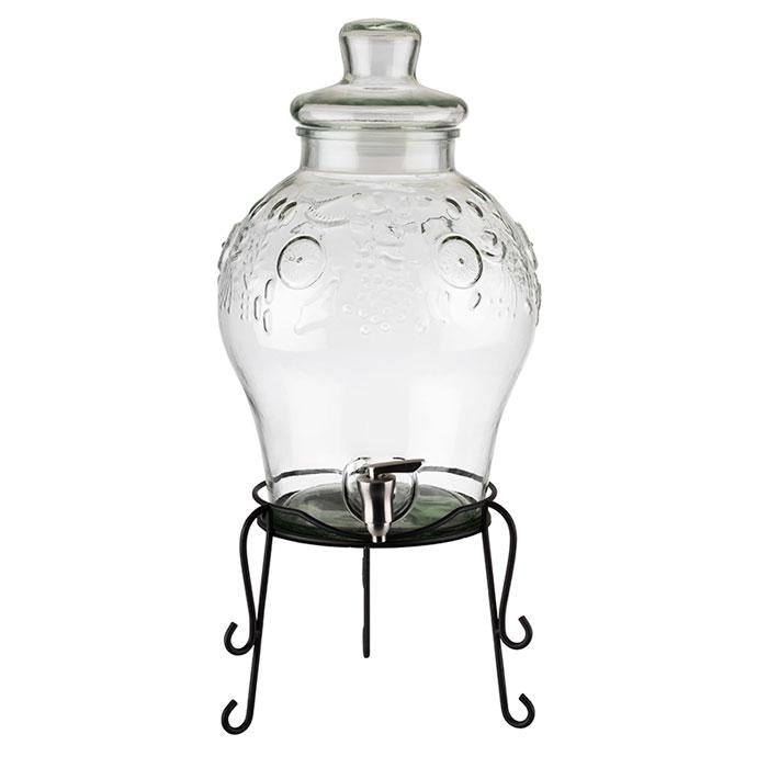 APS drankdispenser Fruits Ø 25 cm 10,5 liter – sapdispenser met fruitinzet voor buffet