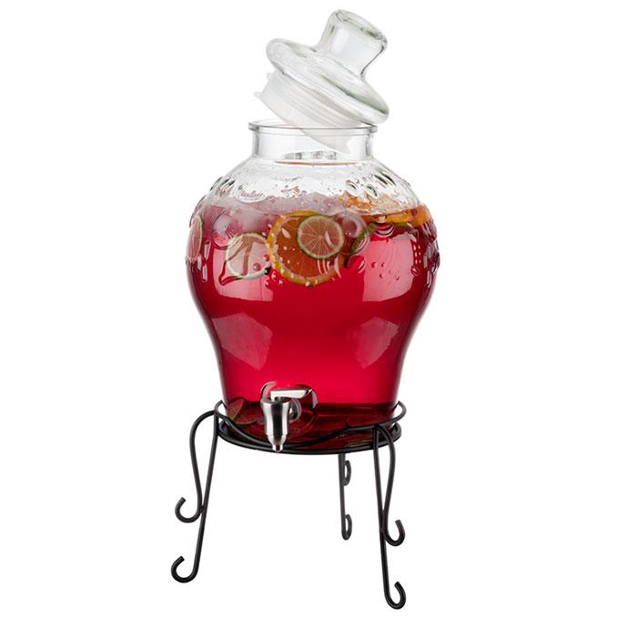 APS drankdispenser met fruitcilinder detail – buffetdispenser voor verse dranken