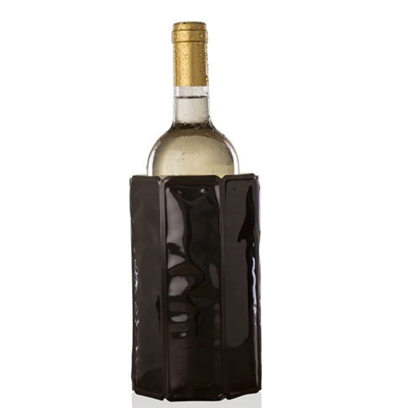 APS Active Cooler wijnkoeler zwart – koelsleeve voor wijn- en champagneflessen