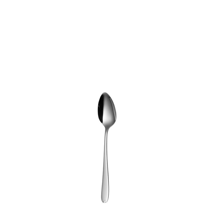 Sola Fleurie theelepel van 13,8 cm, gemaakt van hoogwaardig roestvrij staal, ideaal voor koffie, thee en desserts in de horeca.