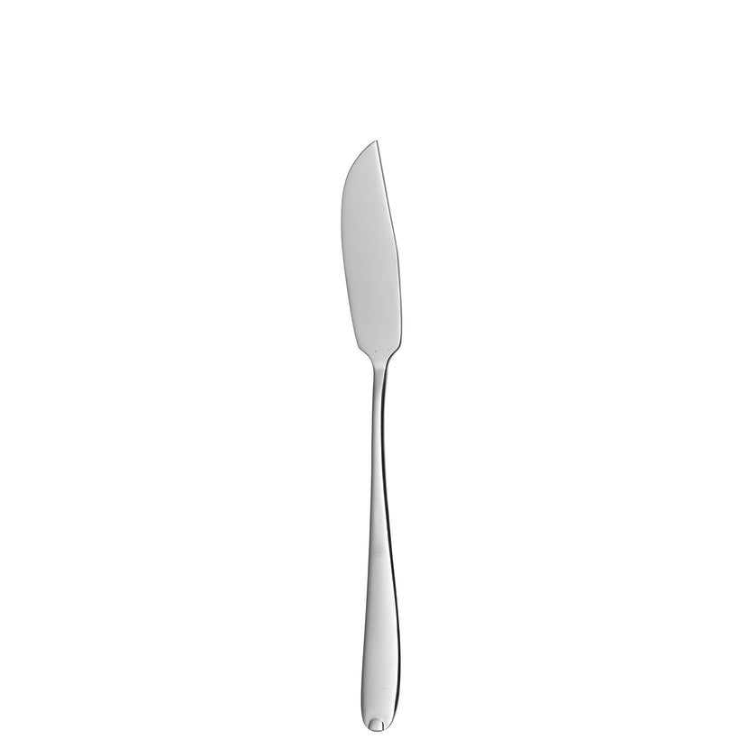 Sola Fleurie vismes van 19,9 cm, gemaakt van hoogwaardig roestvrij staal, speciaal ontworpen voor het snijden en serveren van vis in de horeca.