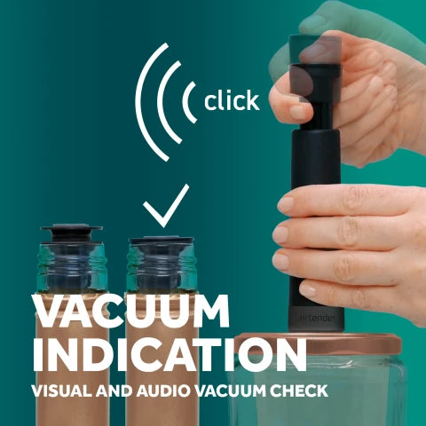 Wine Vacuum Pack Pomp Airtender met 3 stoppers – vacuümoplossing voor wijnflessen.