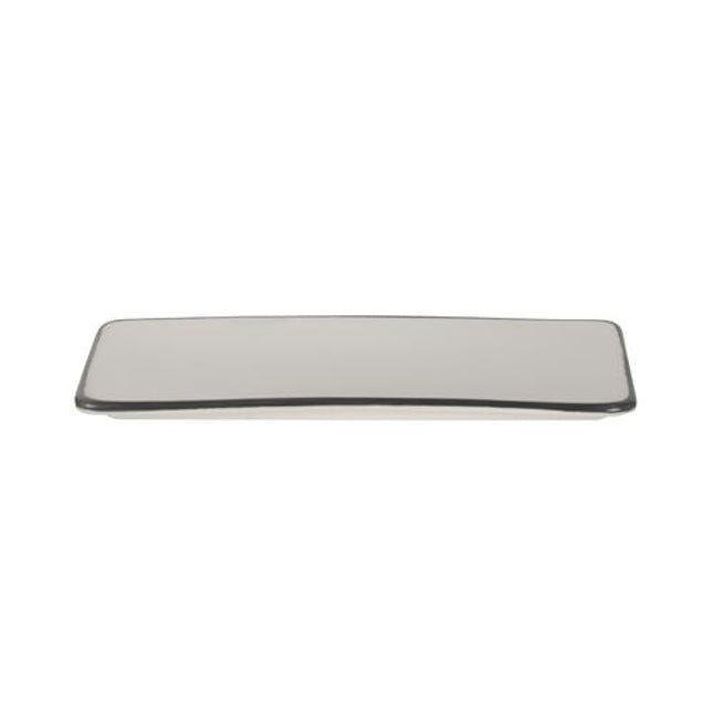APS Filippa rechthoekig bord met zwarte rand 29 x 13 cm - serveerbord voor de horeca