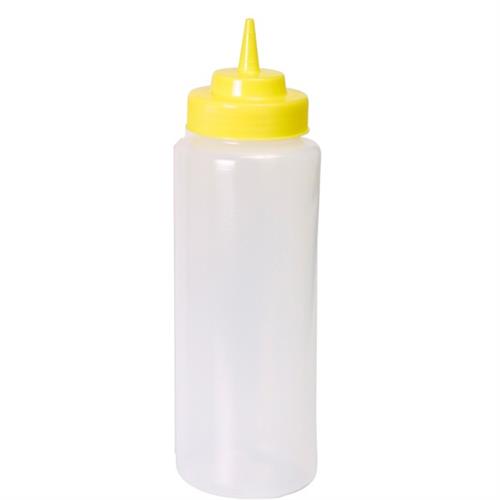 APS knijpfles geel 944 ml - XL doseerfles voor dressings en sauzen