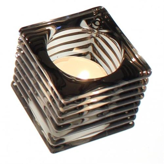 APS votief waxinehouder grijs 5,5 x 5,5 cm - kleine theelichthouder voor de horeca
