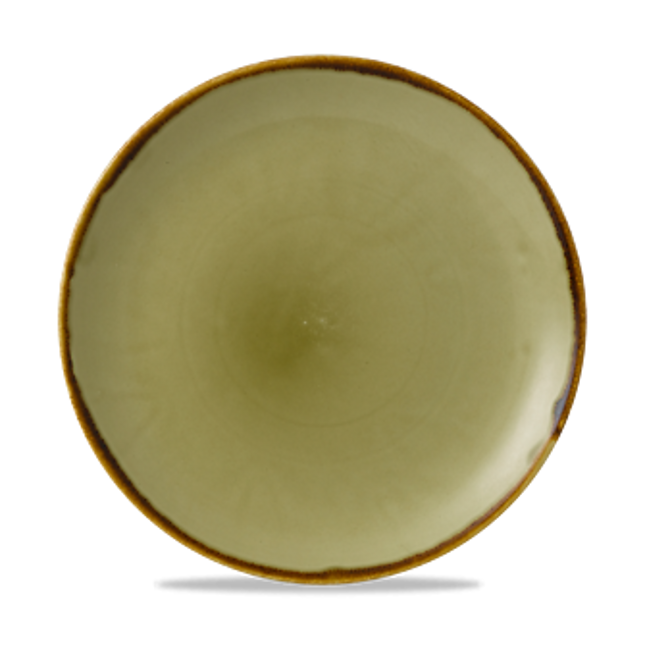Dudson Harvest Green coupebord 26 cm – groen porseleinen coupebord voor fine dining