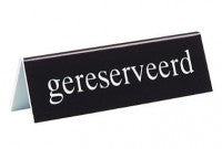 Bordje Gereserveerd/Gereserveerd 13*4 cm – EMGA