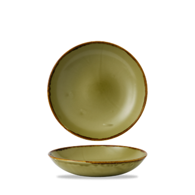 Dudson Harvest Green coupekom 18,2 cm – groene porseleinen coupekom voor de horeca