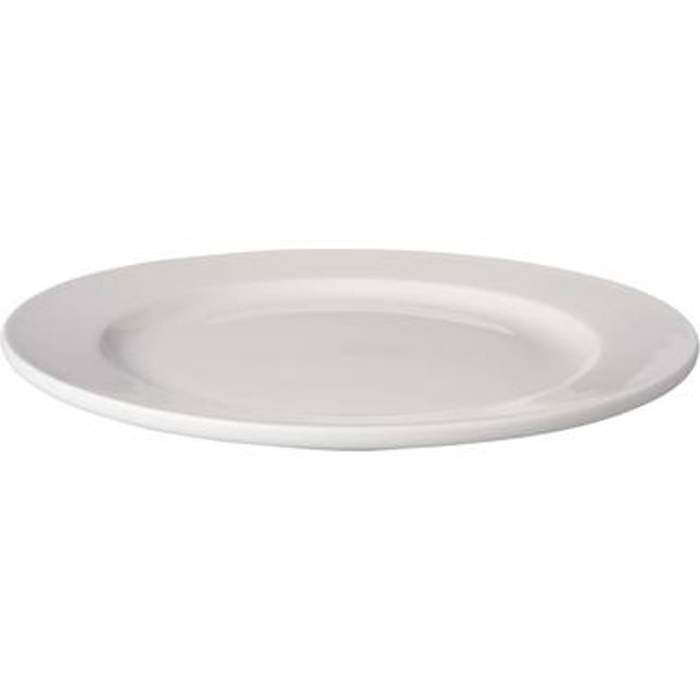 APS Mammoet Budgetline bord brede rand 24,5 cm wit – wit horecabord voor restaurants