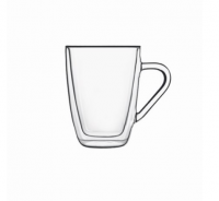 Luigi Bormioli Thermic 2 Glass Mug Set – dubbelwandige thermoglasset voor koffie en thee