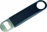 APS bar blade vinyl zwart - gecoate flesopener met grip voor bartenders