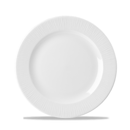 Churchill Bamboo bord op voet Ø 26 cm – gespikkeld porseleinen presentatiebord voor fine dining