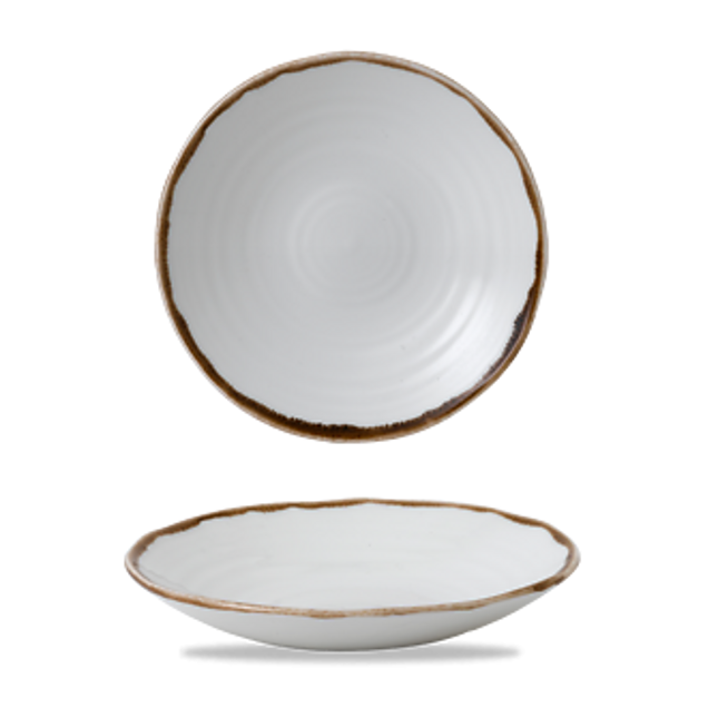 Dudson Harvest Natural organische coupekom 25 cm – naturel porseleinen coupekom voor de horeca