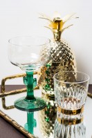 47 Ronin metalen ananasbeker goud 710 ml met rietje – tiki cocktailbeker voor horeca