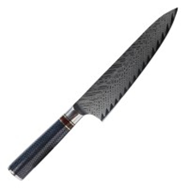 47 Ronin Damascus koksmes 33 cm – damaststalen chefmes voor restaurantkeuken en horeca