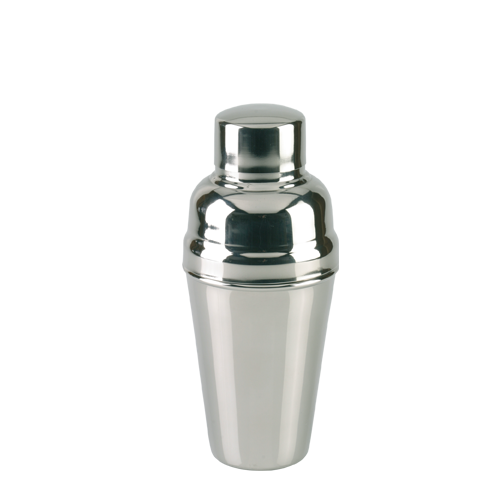 APS cocktailshaker gepolijst 3-delig 625 ml - RVS shaker met ingebouwde zeef