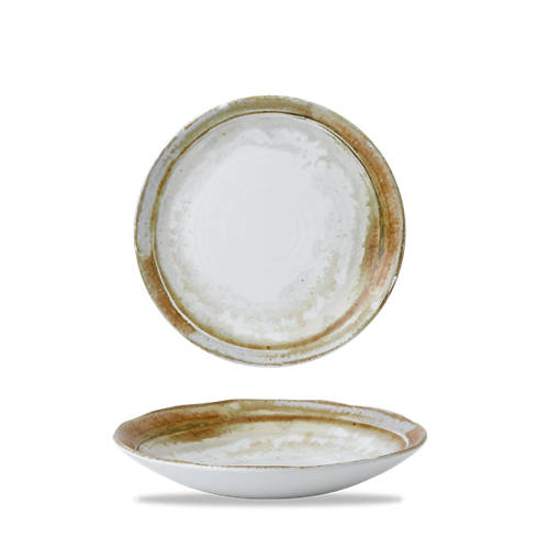 Dudson Sandstone organische coupekom 25 cm – zandsteenkleurige porseleinen kom voor restaurants