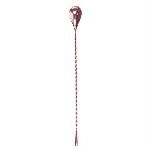 47 Ronin barlepel koperkleurig 30 cm – koperen roerlepel voor cocktails in bar en restaurant