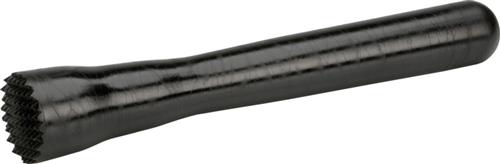 APS muddler kunststof fijn geribbeld zwart 24 cm - stamper voor bartenders