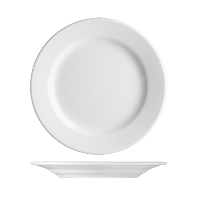 Benedikt Princip plat bord Ø 24 cm – porseleinen dinerbord voor restaurants